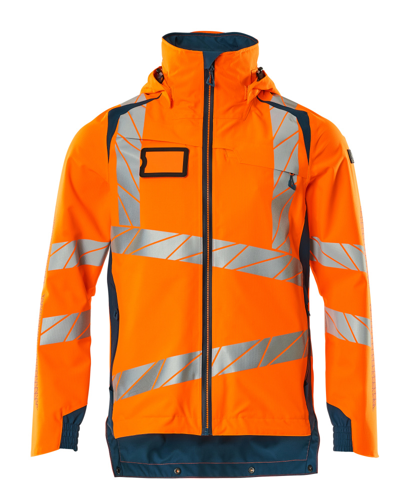 Hardshelljacke ACCELERATE SAFE Hi-vis Orange/Dunkelpetroleum S