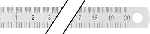 Stahlmaßstab L.1000mm rostfr.Stahl biegsam Teilung B=mm/1/2mm PROMAT