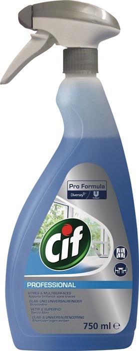 Fenster-/Oberflächenreiniger Professional 750 ml Sprühflasche CIF