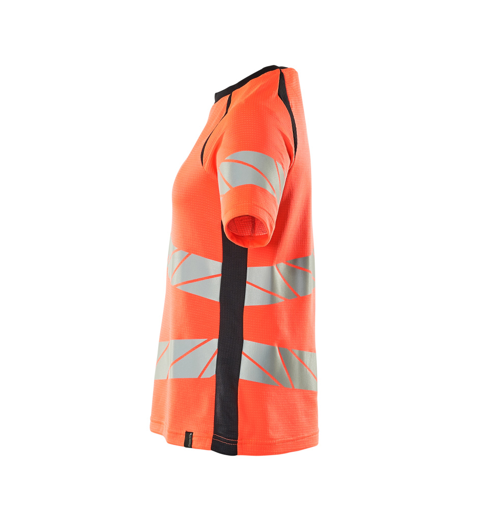 Damen-Passform T-Shirt ACCELERATE SAFE Hi-vis Rot/Schwarzblau 5XLONE
