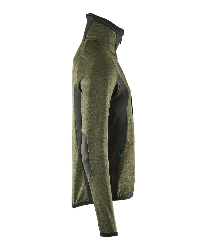 Fleecejacke ADVANCED Moosgrün/Schwarz S