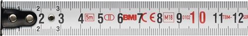 Taschenrollbandmaß chrom L.2m B.16mm mm/mm EG II Ku.Automatic BMI