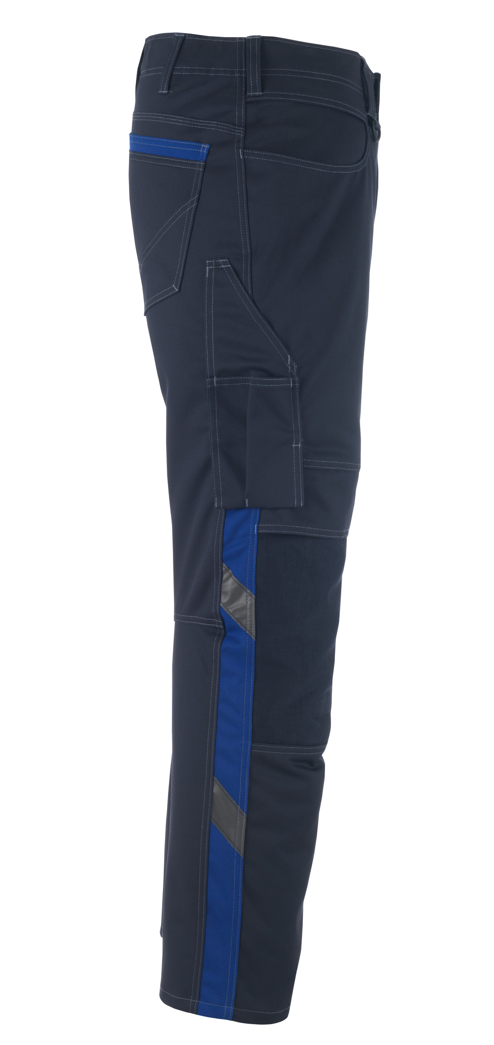 Hose mit Knietaschen UNIQUE Schwarzblau/Kornblau 76C54