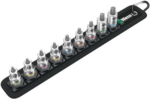 Schraubendrehereinsatzset Belt B 3 Torx 9-tlg.Antr.10mm (3/8) Zoll WERA