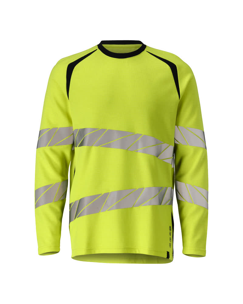 Langarmshirt ACCELERATE MULTISAFE Hi-vis Gelb/Schwarzblau M