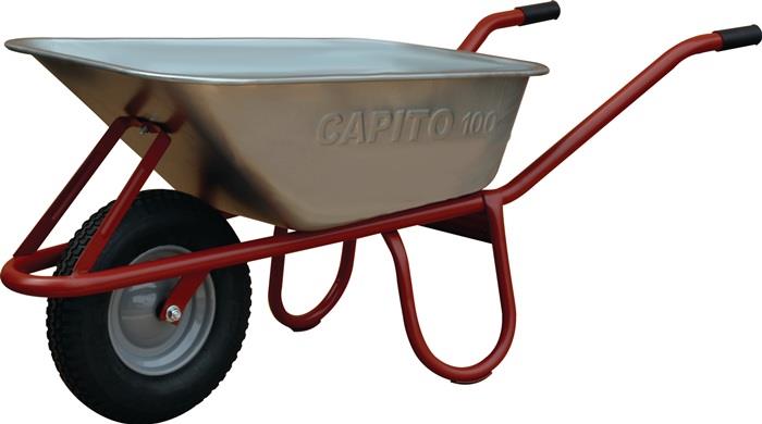 Tiefmuldenkarre ALLCAR 100 l Luftrad Stahlfelge mit Kugellager CAPITO