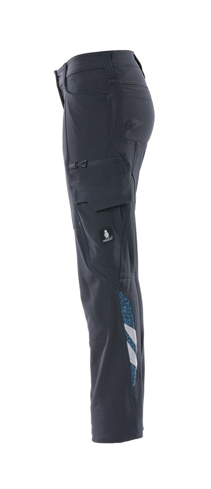 Damen-Passform DIAMOND Hose mit Schenkeltaschen ACCELERATE Schwarzblau 76C34