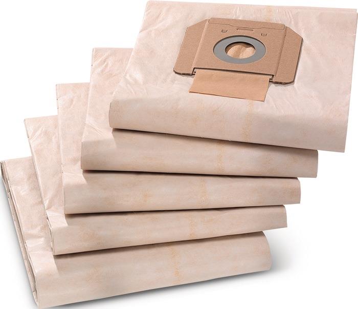 Papierfilterbeutel für Modell NT 48/1, 50/2, 65/2, 72/2 5 Stück / VE KÄRCHER