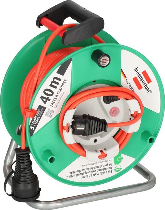 Gartenkabeltrommel Garant G 38 + 2 m PVC 3 x 1,5 mm² 290 mm Kunststoff IP44 BRENNENSTUHL