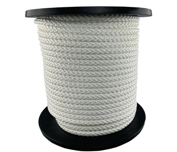 Kordel 10 mm weiß feste Flechtung mit Seele