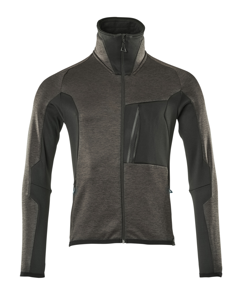Fleecejacke ADVANCED Dunkelanthrazit/Schwarz S