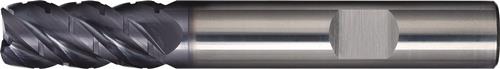 Schaftfräser DIN 6527L Typ NF-UNI D.10mm VHM TiAlN 45Grad HB Z.4 lang TECWERK