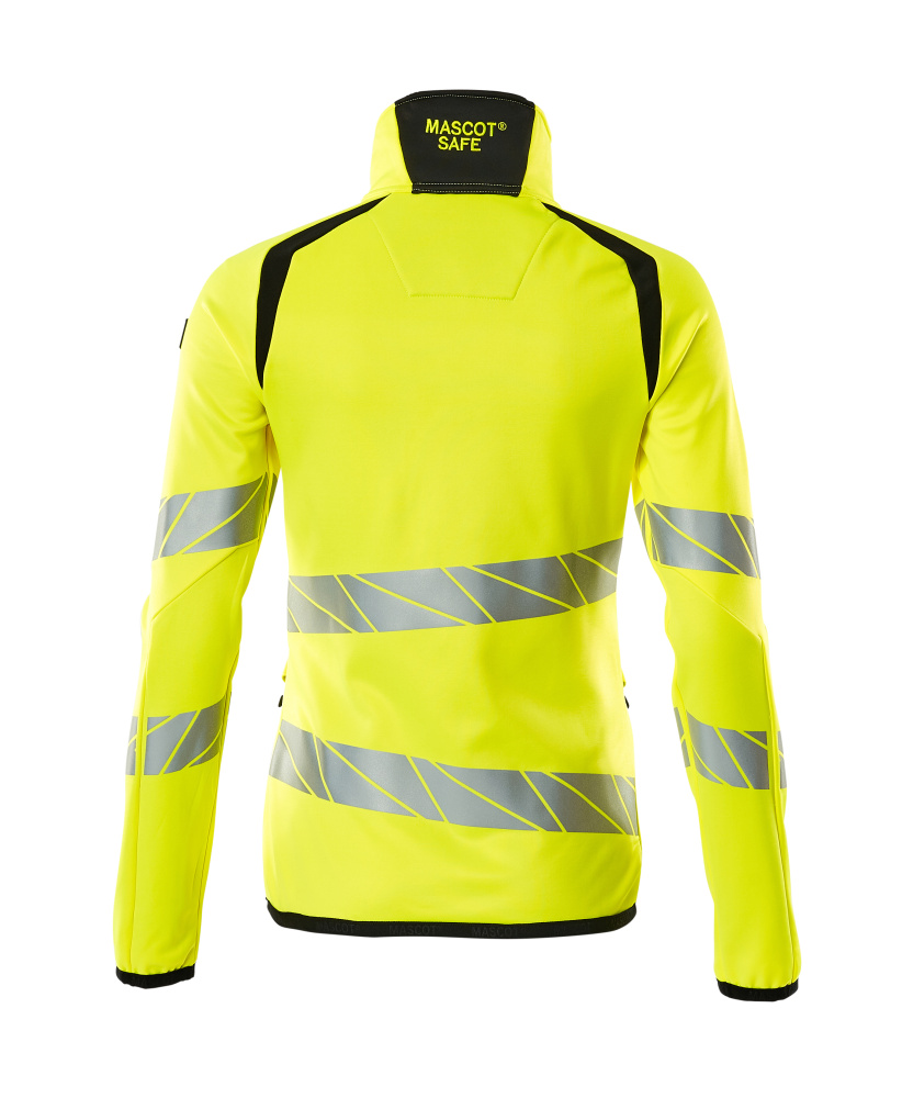 Damen-Passform Fleecejacke ACCELERATE SAFE Hi-vis Gelb/Schwarz L