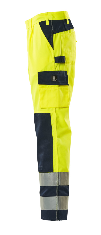 Hose mit Knietaschen SAFE COMPETE Hi-vis Gelb/Marine 76C50