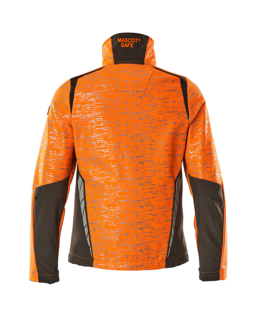 Damen-Passform Softshelljacke ACCELERATE SAFE Hi-vis Orange/Dunkelanthrazit 2XL