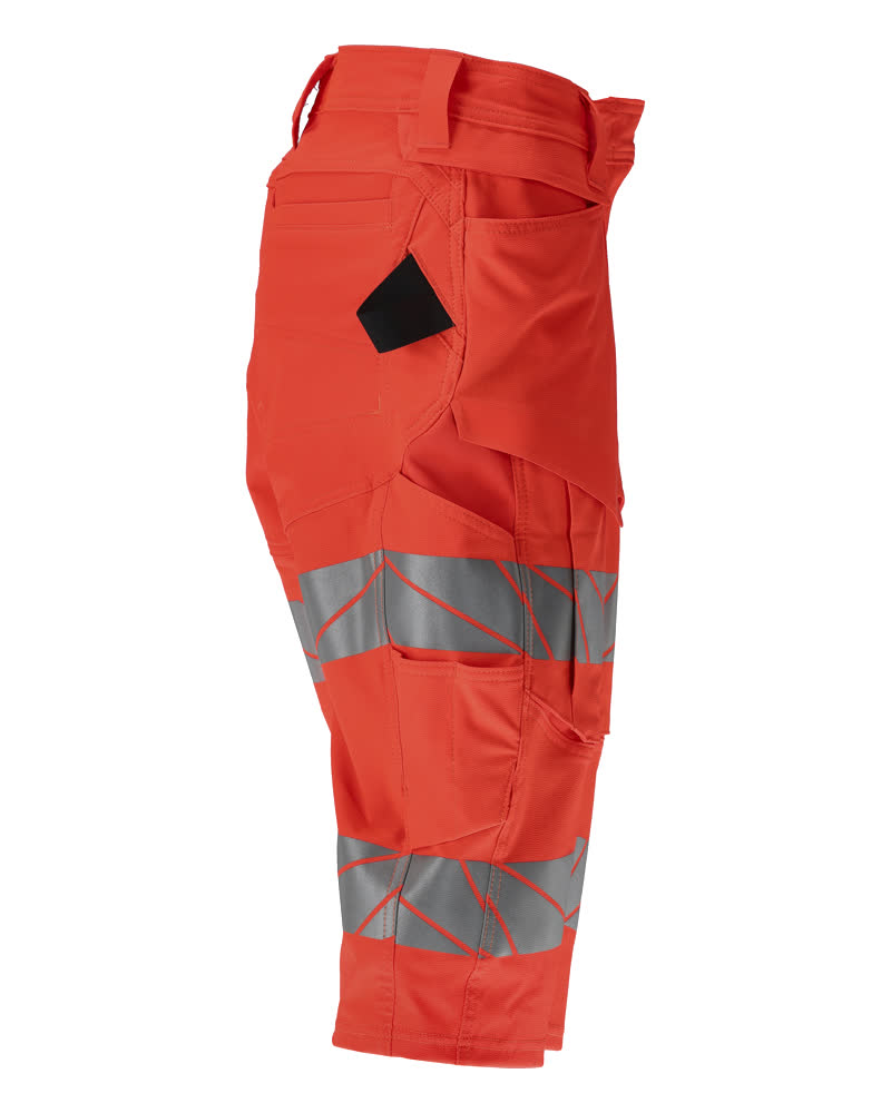 Damen-Passform DIAMOND Shorts, lang ACCELERATE SAFE Hi-vis Rot C56