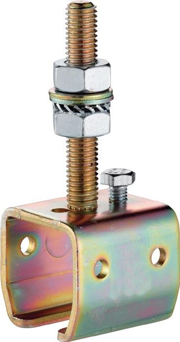 Muffe 04 verzinkt, gelb Ausführung höhenverstellbar 104 Profil 100