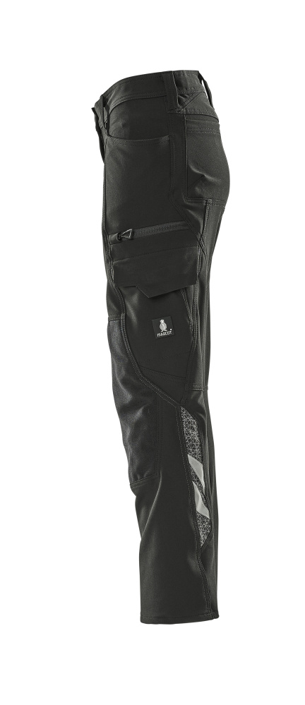 Damen-Passform PEARL Hose mit Knietaschen ACCELERATE Schwarz 76C34