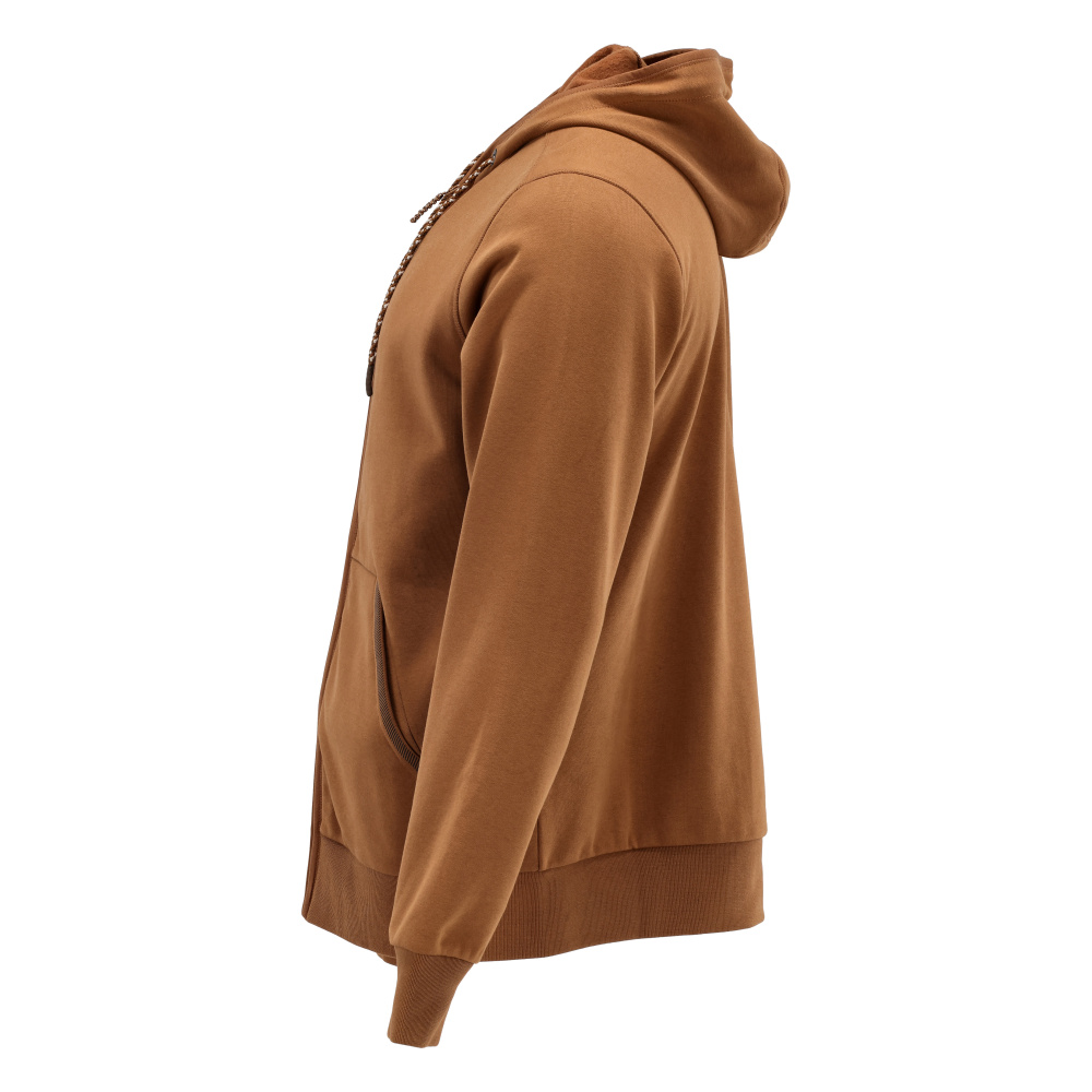 Kapuzenpullover mit Reißverschluss CUSTOMIZED Nussbraun S