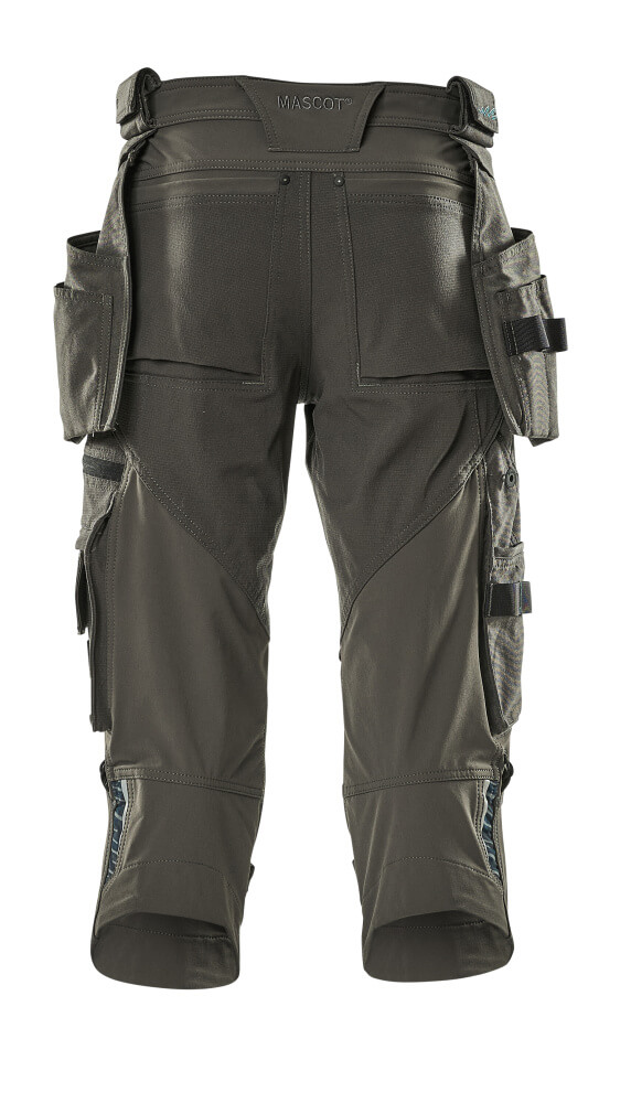 Dreiviertel-Hose mit Hängetaschen ADVANCED Dunkelanthrazit C42