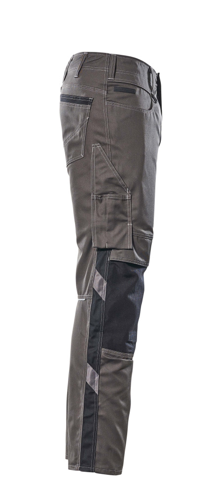 Hose mit Knietaschen UNIQUE Dunkelanthrazit/Schwarz 82C48