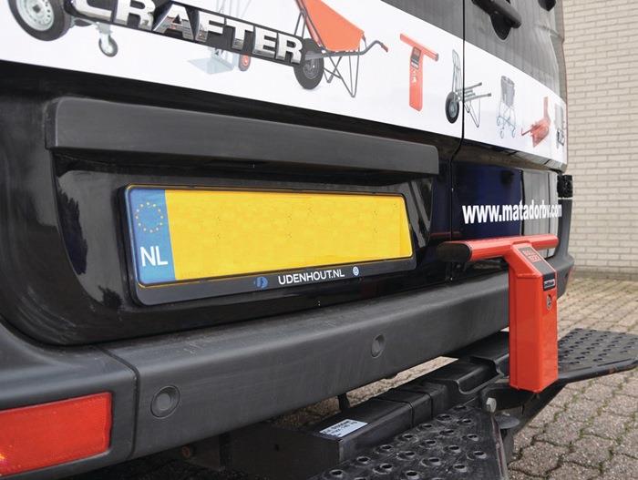 Laderaumsicherung Bull-Lock 2 Stahl, pulverbeschichtet L410xB100xH260mm 4,7 kg rot MATADOR