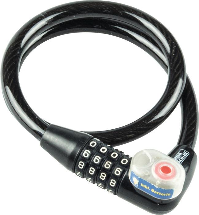 Zweiradschloss 230 L Länge 65 cm Seil-Ø 12 mm Anzahl Zahlenrollen 4 BURG-WÄCHTER