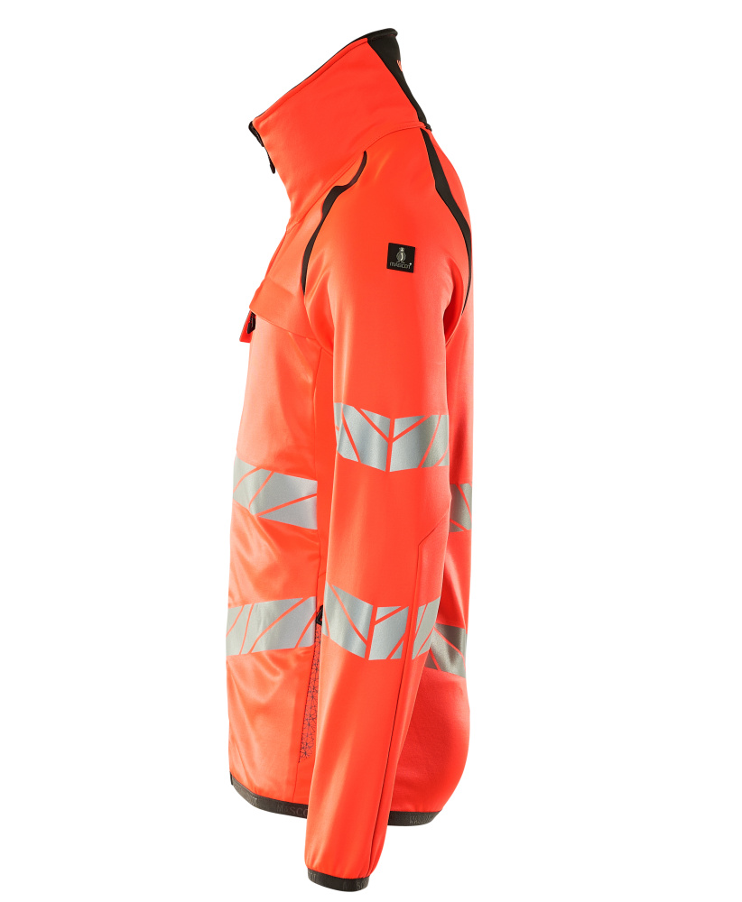 Fleecejacke ACCELERATE SAFE Hi-vis Rot/Dunkelanthrazit L