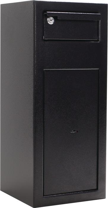 Tresor H600xB250xT260mm 19 l 1 Tür, 1 Einwurfklappe schwarz ROTTNER