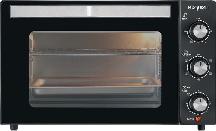 Mini-Backofen MO 3302 sw 1500 W schwarz 20 l 8 kg EXQUISIT