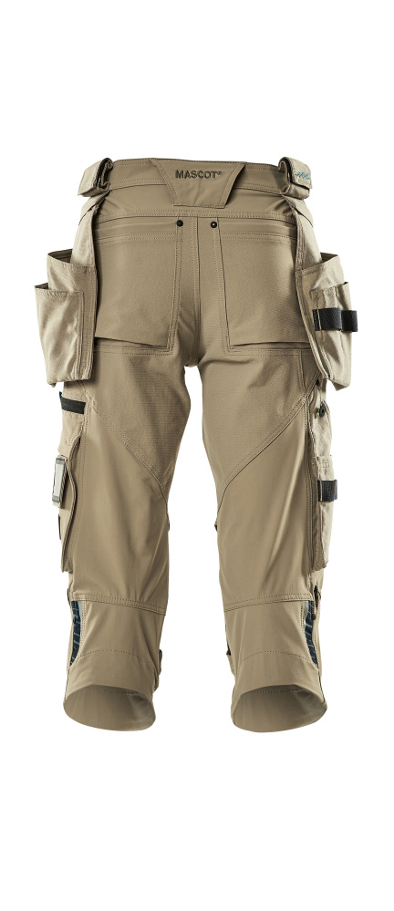 Dreiviertel-Hose mit Hängetaschen ADVANCED Hellkhaki C42