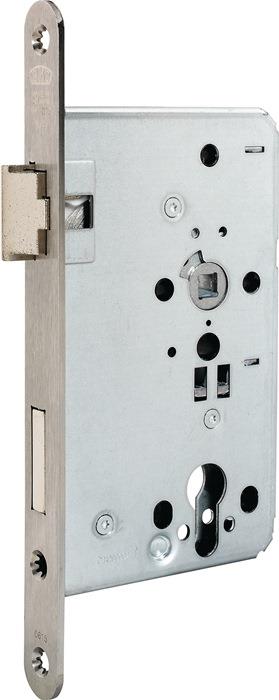 ObjektEinsteckschloss 0715 Edelstahl abgerundet Klasse 4 DIN links 20 mm 55 mm