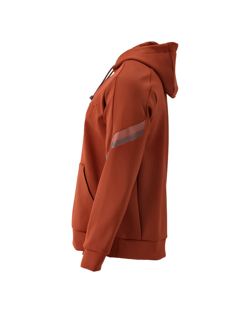 Fleece Kapuzenpullover CUSTOMIZED Herbstrot XL