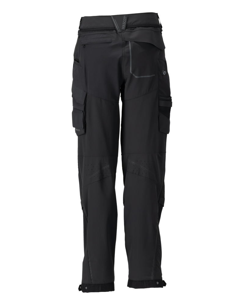 Damen-Passform DIAMOND Hose mit Knietaschen CUSTOMIZED Schwarz 76C46