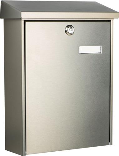 Briefkasten Oslo 3767 NI H.400mm B.300mm T.110mm VA DIN C4 BURG-WÄCHTER