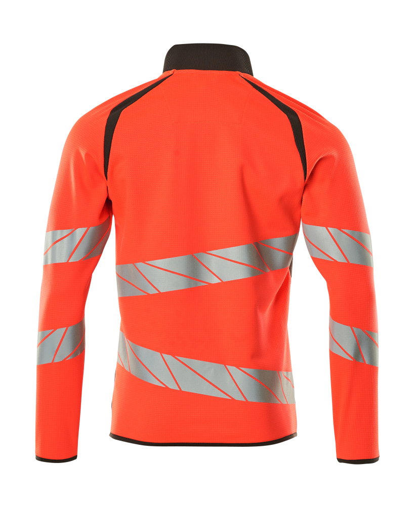 Sweatshirt mit Reißverschluss ACCELERATE SAFE Hi-vis Rot/Dunkelanthrazit 4XL