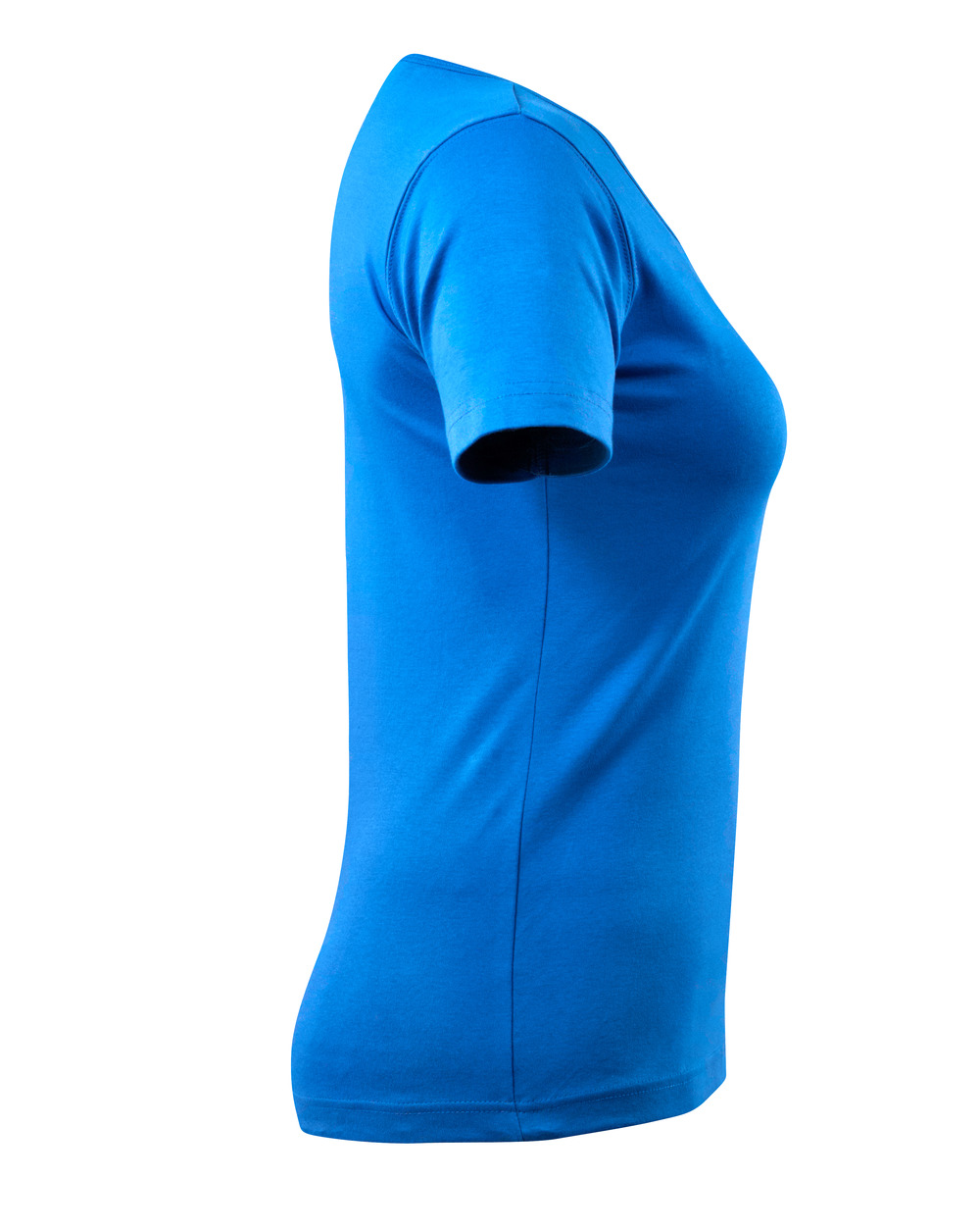 Damen-Passform T-Shirt CROSSOVER Azurblau S