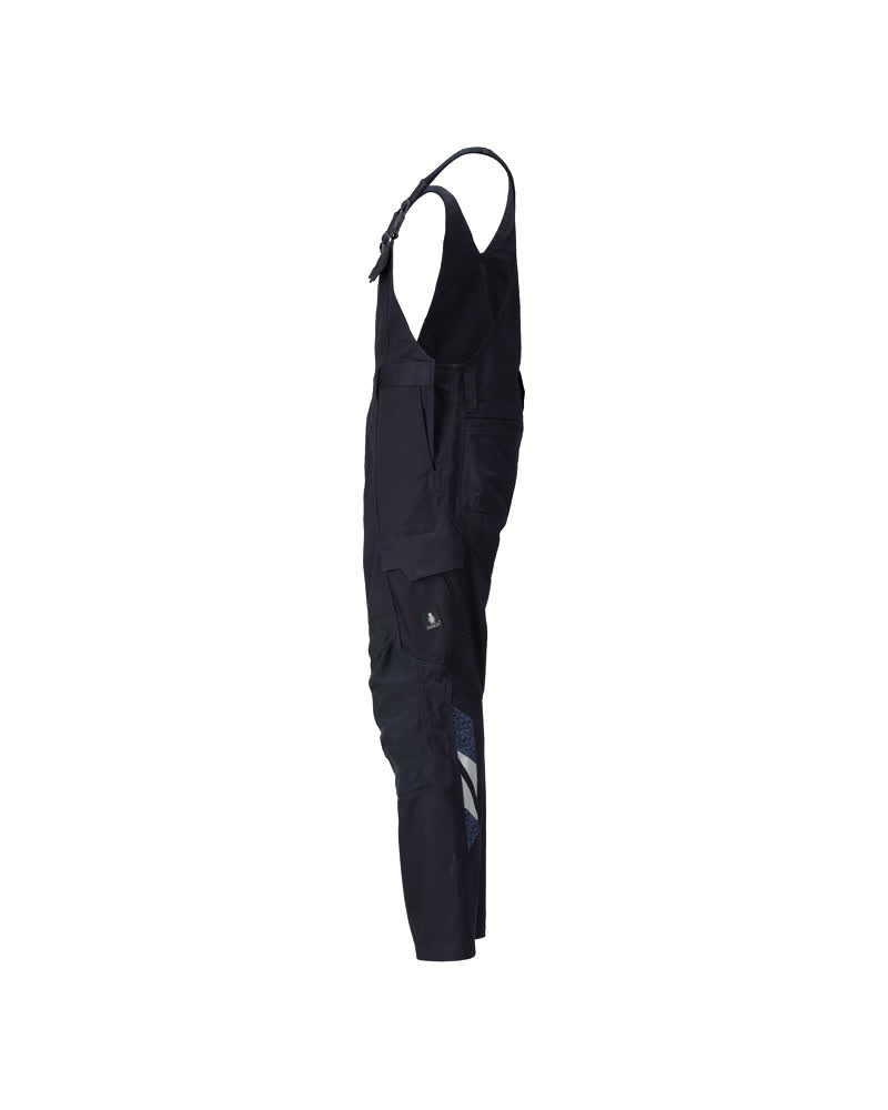 Latzhose mit Knietaschen ACCELERATE Schwarzblau 76C54