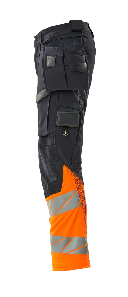 Hose mit Hängetaschen ACCELERATE SAFE Schwarzblau/Hi-vis Orange 76C46