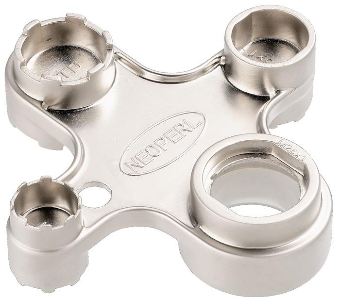 Universalschlüssel 82 x 82 mm 4-Fach-Funktion NEOPERL