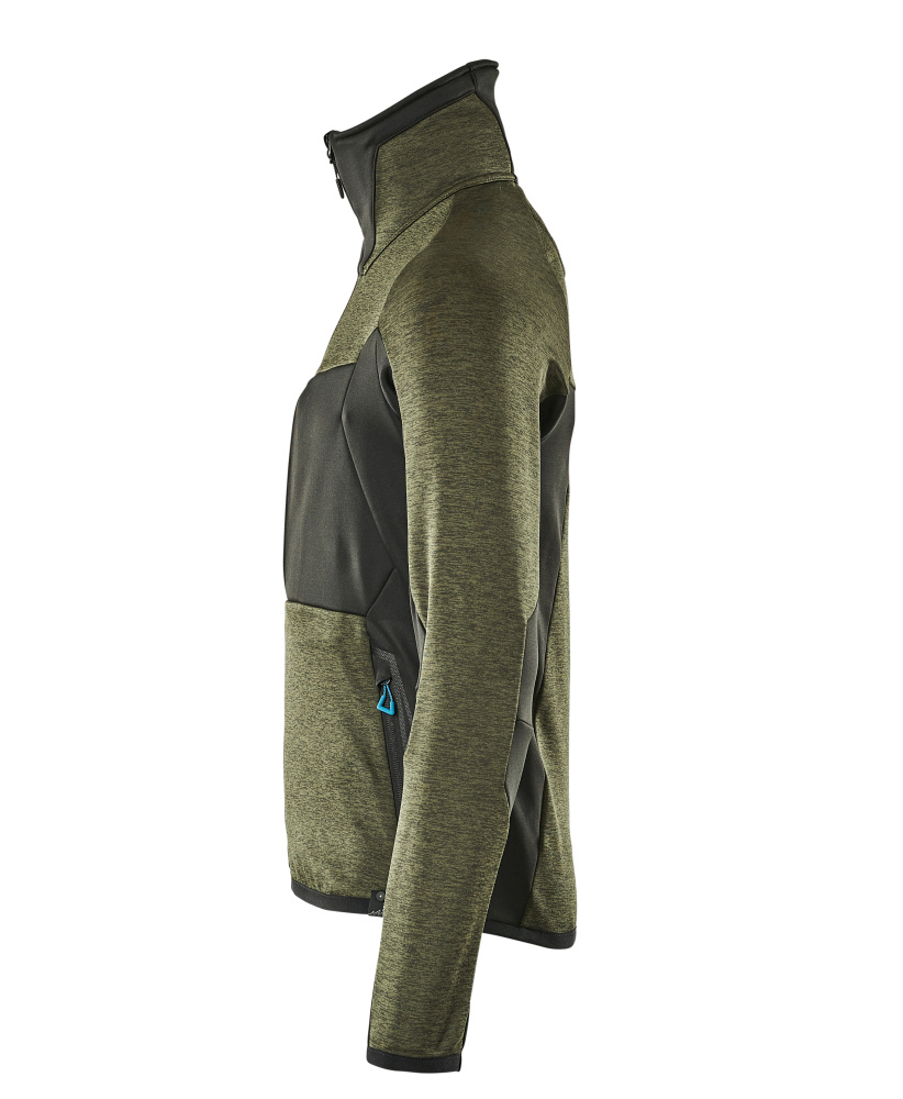 Fleecejacke ADVANCED Moosgrün/Schwarz S