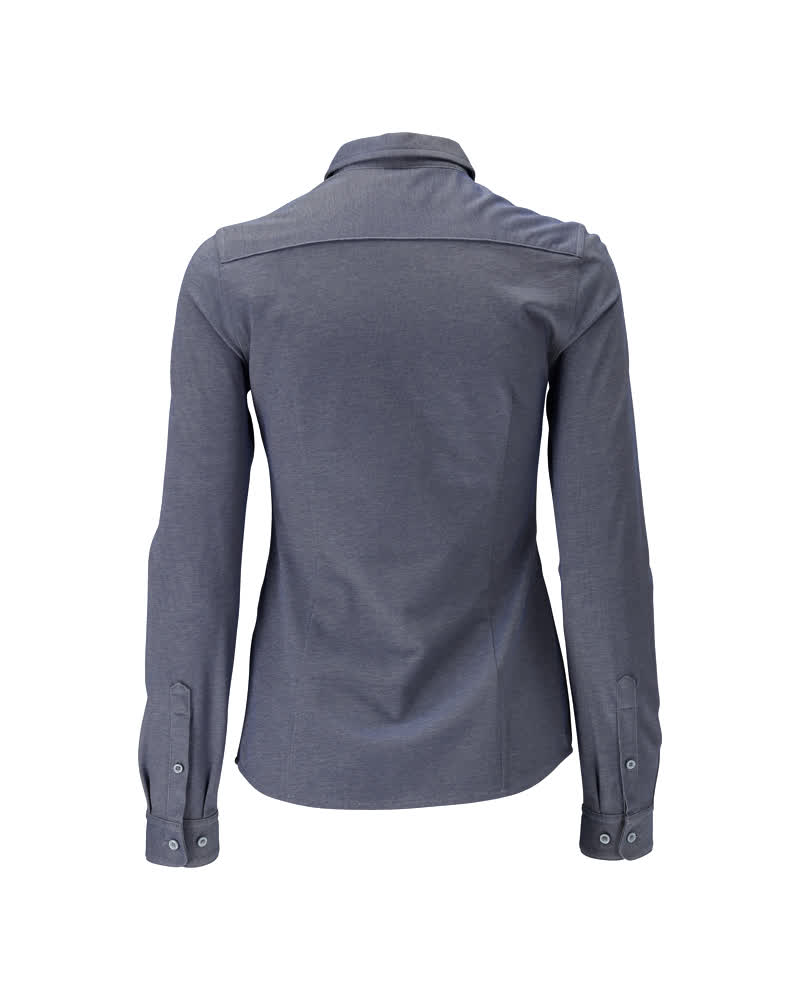 Damen-Passform Hemd FRONTLINE Blau-meliert 34