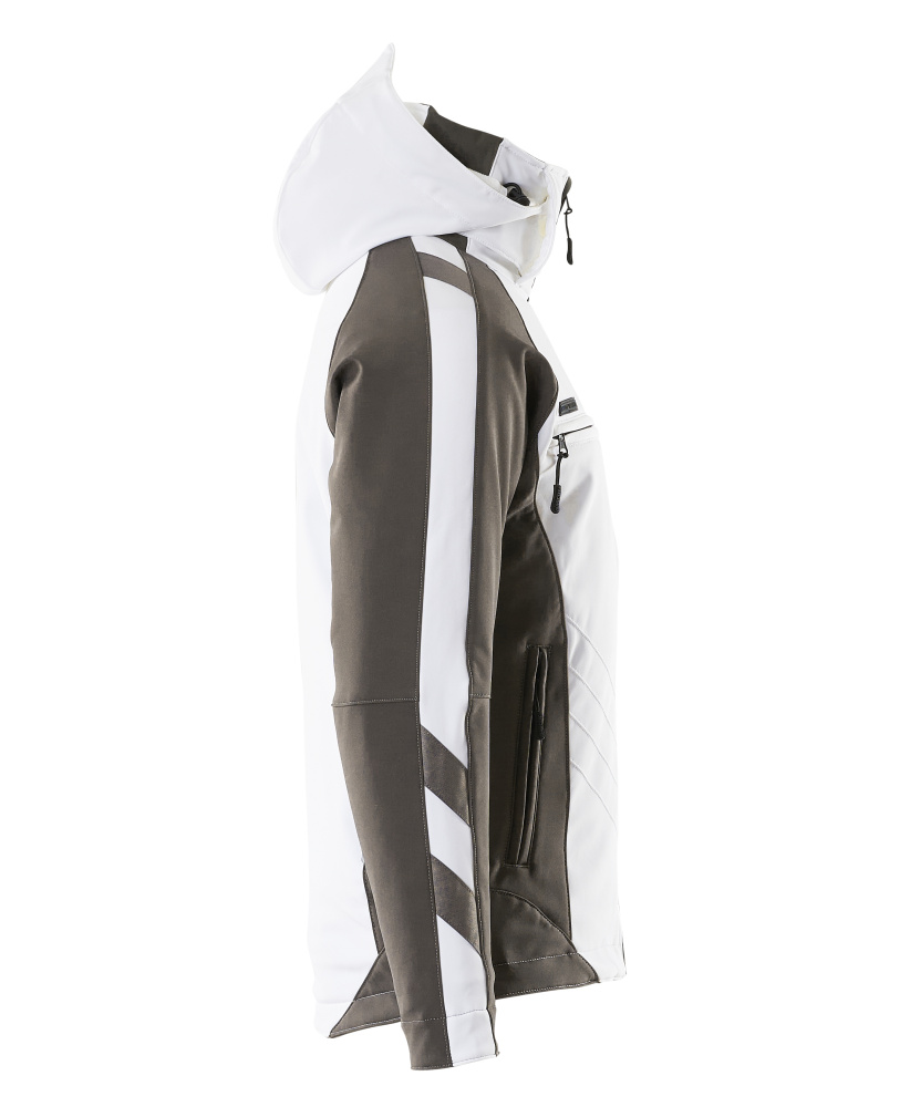 Winterjacke UNIQUE Weiß/Dunkelanthrazit L