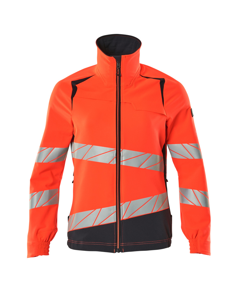 Damen-Passform Jacke ACCELERATE SAFE Hi-vis Rot/Schwarzblau L