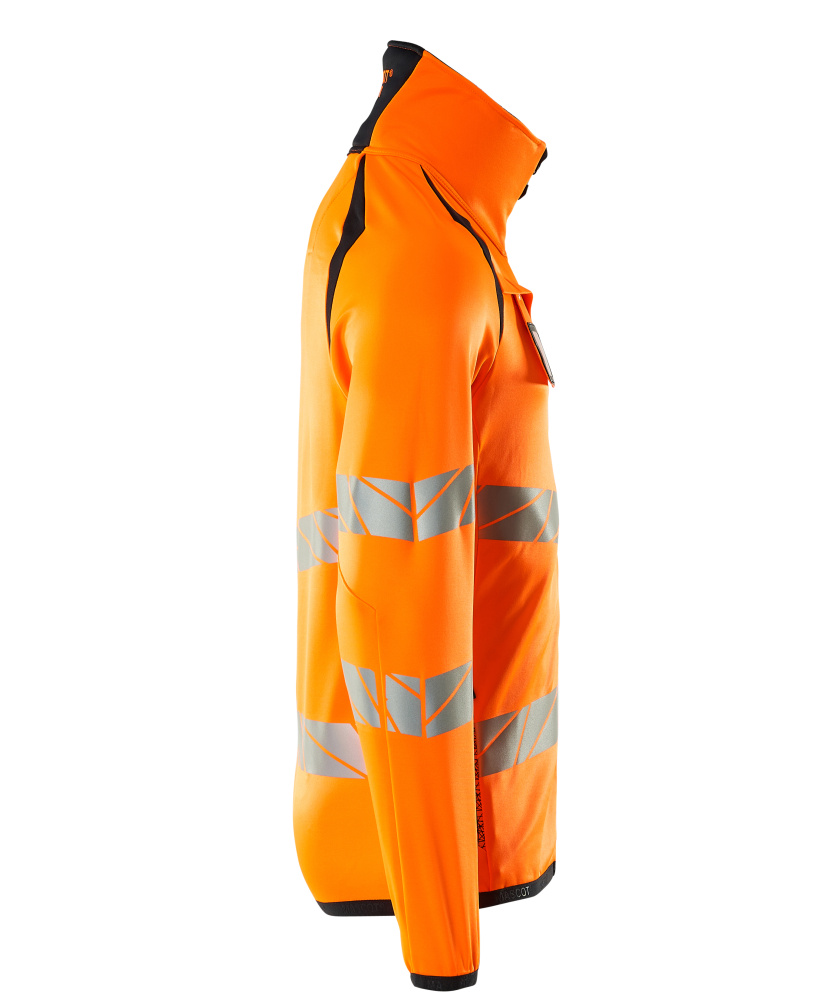 Fleecejacke ACCELERATE SAFE Hi-vis Orange/Schwarzblau L