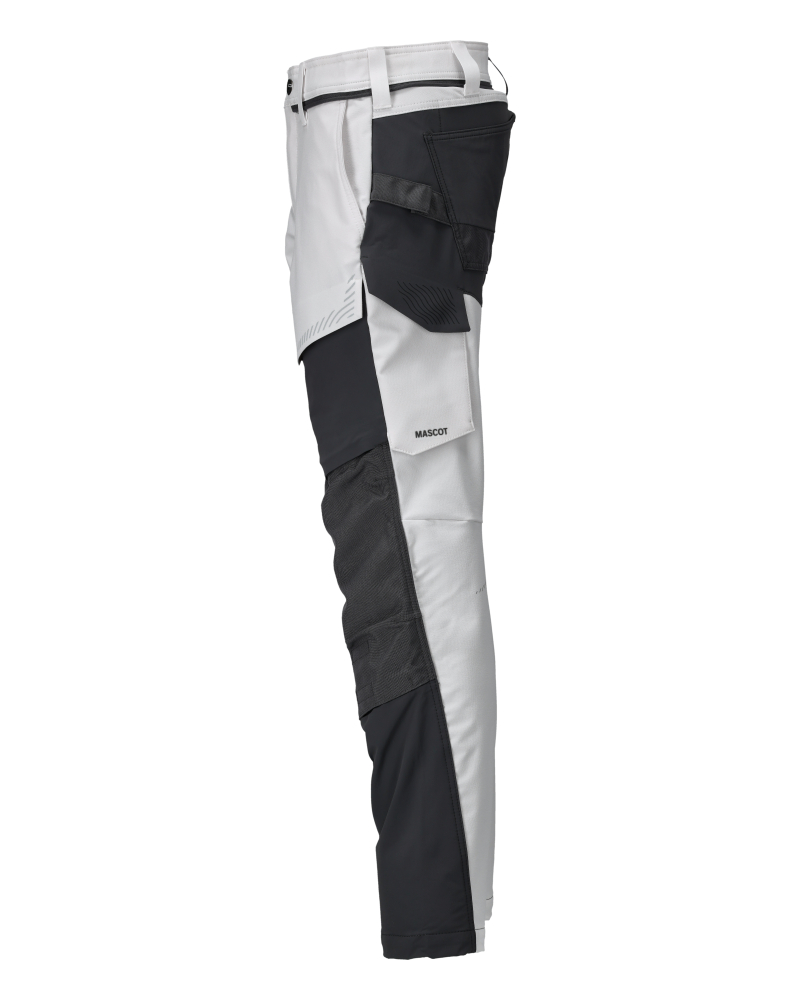 Hose mit Knietaschen CUSTOMIZED Weiß/Anthrazitgrau 76C48
