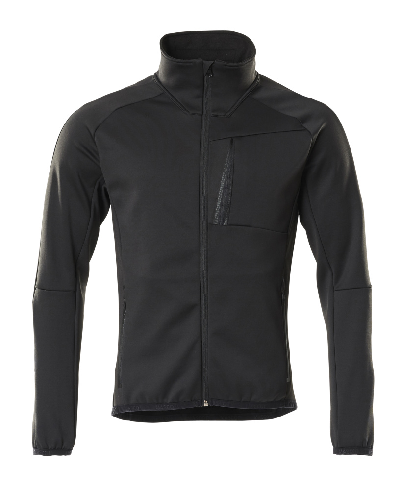 Fleecejacke UNIQUE Schwarz 3XL