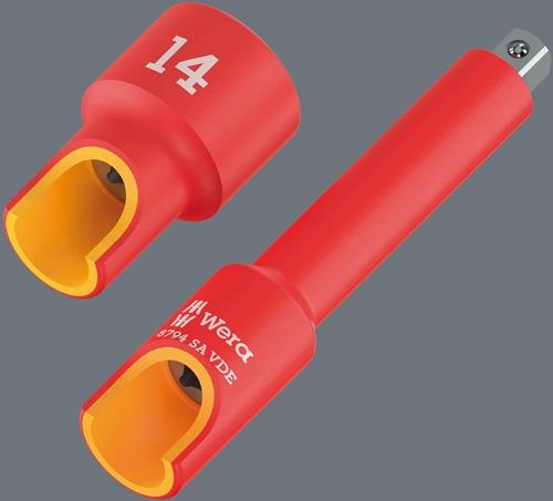 Steckschlüsseleinsatz 8790 A VDE 1/4 Zoll SW 6mm L.41mm WERA