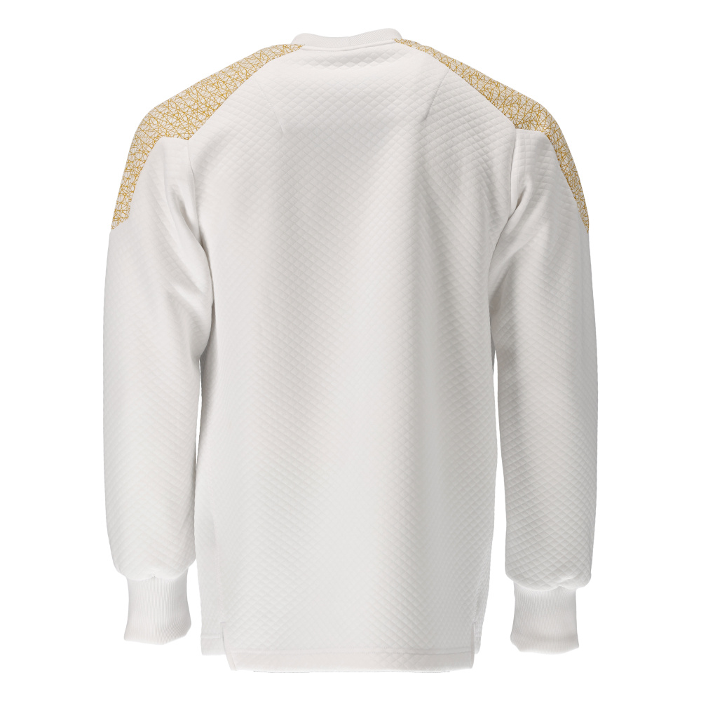 Sweatshirt FOOD & CARE Weiß/Currygelb 3XL