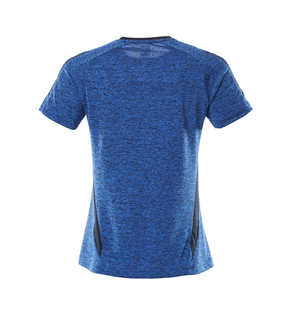 Damen-Passform T-Shirt ACCELERATE Azurblau meliert/Schwarzblau 2XLONE